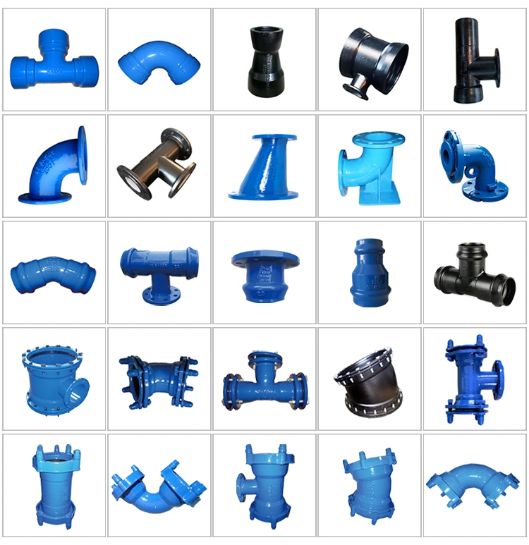 China Epoxy Coated Ductile Cast Iron Flanged Pipe Fitting Manufacturer